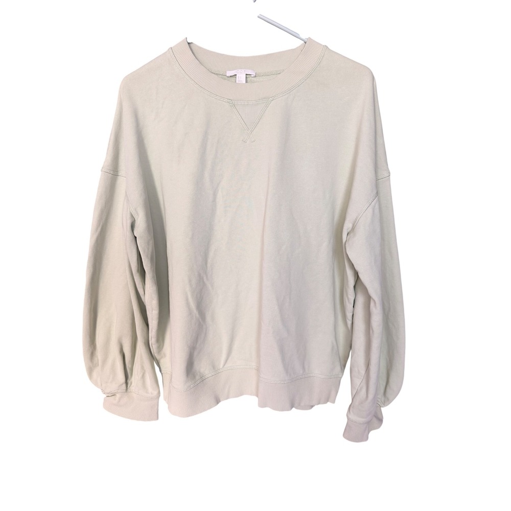 COS Sage Green Oversized Crewneck Sweatshirt Size L
